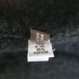 Peter Cohen Boucle Coat Very Dark Green Wool-Cotton Size Medium