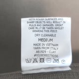 Scanlan Theodore Peplum Wrap Jacket Light Gray Crepe Knit Size Medium