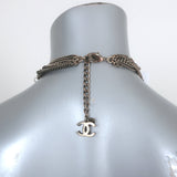 Chanel 06P Runway CC Feather Necklace Draped Chains Pearls & Beads