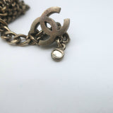 Chanel 06P Runway CC Feather Necklace Draped Chains Pearls & Beads