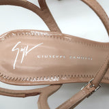 Giuseppe Zanotti Crystal-Embellished Sandals Ellie Nude Patent Size 39.5 NEW