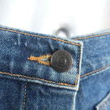 Veronica Beard Getty Button-Front Denim Mini Skirt Faded Cloud Wash Size 26