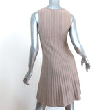 M Missoni Dress Blush/Gold Metallic Scallop Knit Size 42 Sleeveless Fit & Flare