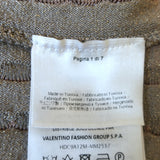 M Missoni Dress Blush/Gold Metallic Scallop Knit Size 42 Sleeveless Fit & Flare