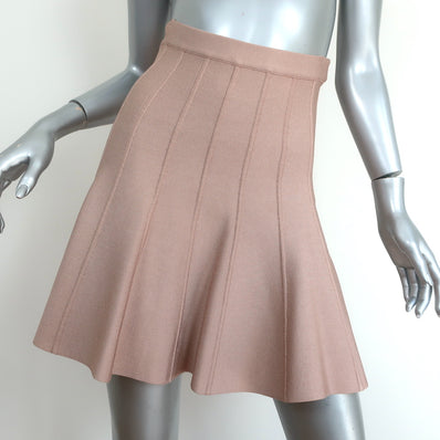 Herve Leger Sabine Flounce Bandage Skirt Dune Size Small