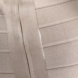 Herve Leger Chara Cap Sleeve Bandage Top Dune Size Medium