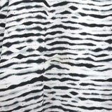 Proenza Schouler Crisscross Neck Dress White/Black Printed Silk Crepe Size 2