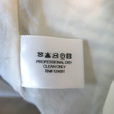 Proenza Schouler Crisscross Neck Dress White/Black Printed Silk Crepe Size 2