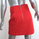 Intermix Mini Skirt Abigail Red Denim Size 4