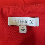 Intermix Mini Skirt Abigail Red Denim Size 4
