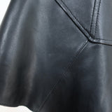 Marissa Webb Ronan Ruffled Leather Mini Skirt Black Size 2