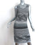Missoni Sleeveless Dress Silver/Black Metallic Striped Knit Size 40