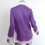 Tory Burch Tory Tunic Purple Cotton Size 2 Long Sleeve Top