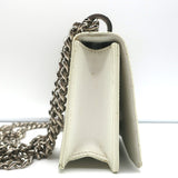Christian Dior Mini Diorama Bag Cream Floral Print Leather Chain Strap Crossbody