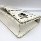Christian Dior Mini Diorama Bag Cream Floral Print Leather Chain Strap Crossbody