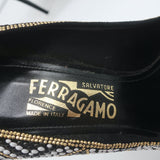 Salvatore Ferragamo Fiore Mosaic Beaded Pumps Size 10 Pointed Toe Heels