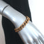 Christian Dior Curb Chain Link Bracelet Aged Gold