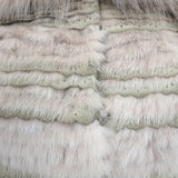 Christian Dior Fur Vest with Scalloped Suede Trim Blush Size US 4