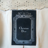 Christian Dior Fur Vest with Scalloped Suede Trim Blush Size US 4