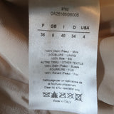 Christian Dior Fur Vest with Scalloped Suede Trim Blush Size US 4