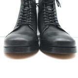 Vince Cooper Lace-Up Ankle Boots Black Leather Size 8