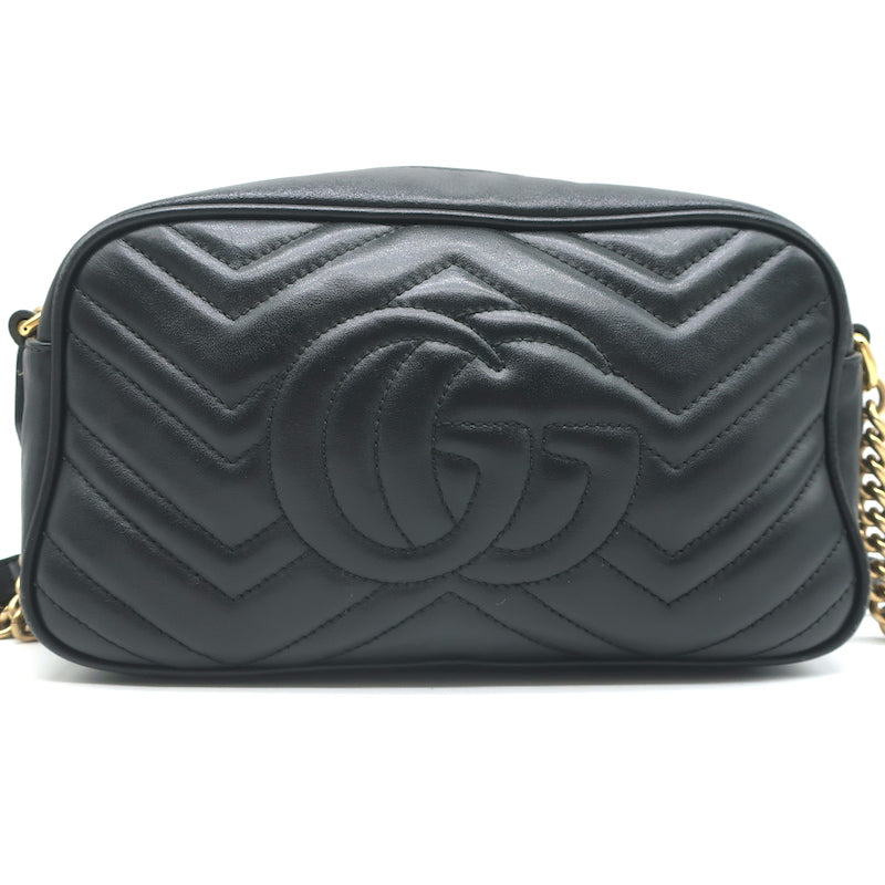 Gucci GG Marmont Small Shoulder Bag, Black, Leather