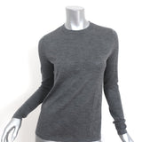 Co Lightweight Cashmere Sweater Gray Size Medium Crewneck Pullover