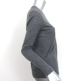 Co Lightweight Cashmere Sweater Gray Size Medium Crewneck Pullover