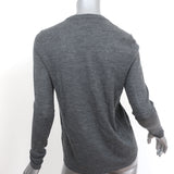 Co Lightweight Cashmere Sweater Gray Size Medium Crewneck Pullover
