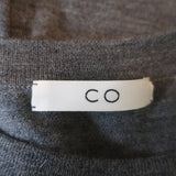 Co Lightweight Cashmere Sweater Gray Size Medium Crewneck Pullover