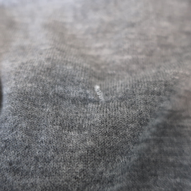 Co Lightweight Cashmere Sweater Gray Size Medium Crewneck Pullover
