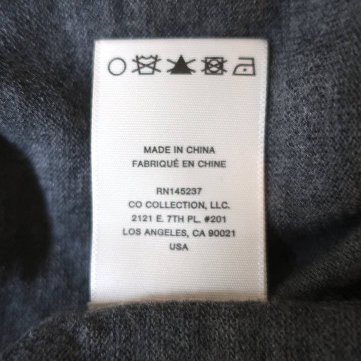 Co Lightweight Cashmere Sweater Gray Size Medium Crewneck Pullover