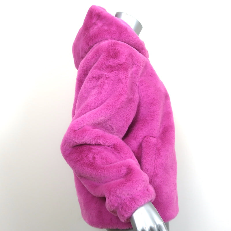 Apparis Pipa Faux Fur Hoodie Jacket Sugar Pink Size Medium NEW