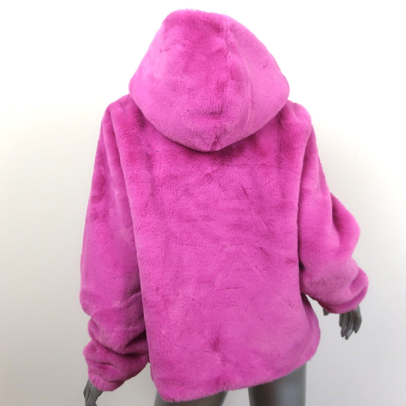 Apparis Pipa Faux Fur Hoodie Jacket Sugar Pink Size Medium NEW
