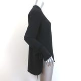 Rag & Bone Tie-Cuff Blouse Dylan Black Silk Size Small Cutout-Back Top