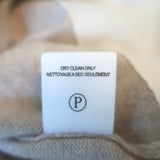 Brochu Walker Ebella Layered Crew Sweater Beige/White Size Medium NEW