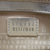 Stuart Weitzman The Petite Clutch Gold Glitter Small Shoulder Bag