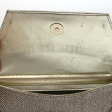 Stuart Weitzman The Petite Clutch Gold Glitter Small Shoulder Bag