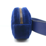Gucci GG Marmont Belt Bag Navy Matelasse Velvet Size 85