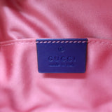 Gucci GG Marmont Belt Bag Navy Matelasse Velvet Size 85