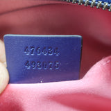 Gucci GG Marmont Belt Bag Navy Matelasse Velvet Size 85