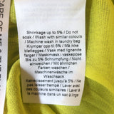 GANNI Ruched Mesh Mini Dress Yellow/Green Sulphur Spring Print Size 32