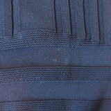 Opening Ceremony Asymmetric Crop Top Navy Linear Ribbed Knit Size Extra Small