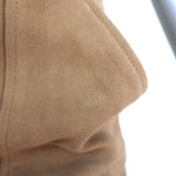 Intermix Magda Suede Zip-Front Mini Skirt Camel Size 0 NEW