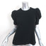 A.L.C. Puff Sleeve Top West Black Crepe Size 4 Short Sleeve Blouse