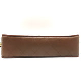 Vintage Chanel 2.55 CC Shoulder Bag Brown Rope-Trim Wavy Stitch Leather