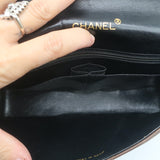 Vintage Chanel 2.55 CC Shoulder Bag Brown Rope-Trim Wavy Stitch Leather