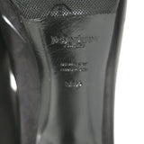 Yves Saint Laurent Tribute Platform Boots Gray Suede & Black Patent Size 38.5