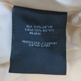 Carlisle Cropped Leather Jacket Shell Pink Size 2