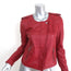 Joie Moto Jacket Koali Red Quilted Leather Size Small Biker Jacket